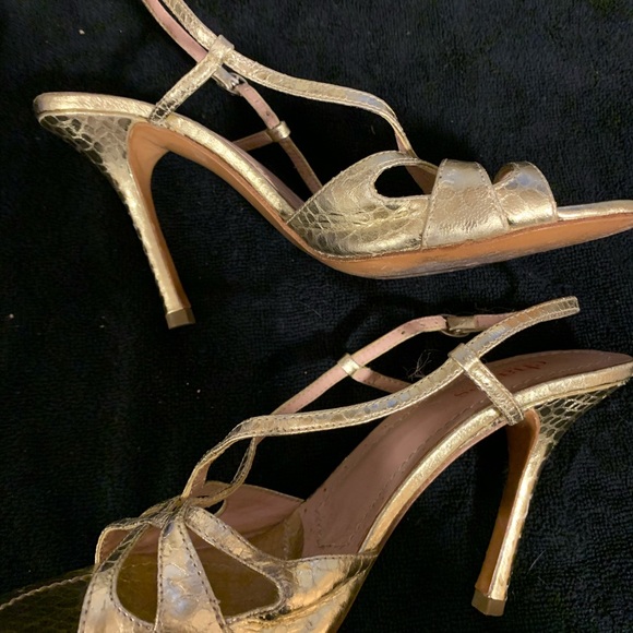 Charles by Charles David gold heels size 7 1/2 - Picture 5 of 10